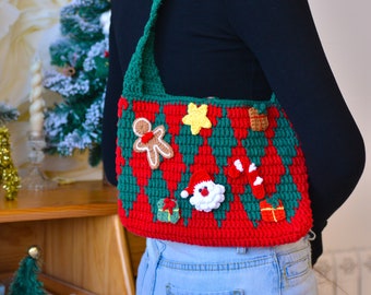 Festive Crochet Elegance: Unveiling Our Christmas Diamond Delight!