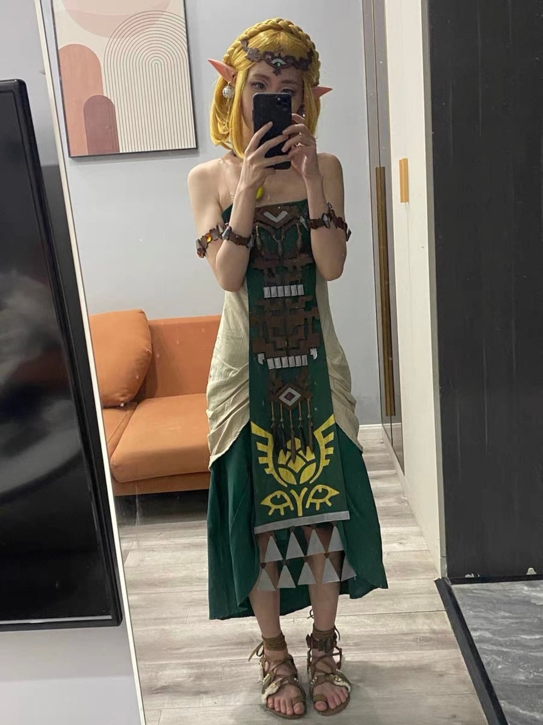 Cosplay de Legend of Zelda larmes du royaume souffle de la nature deguisement princesse Zelda deguisement d Halloween parfait cadeau pour femme