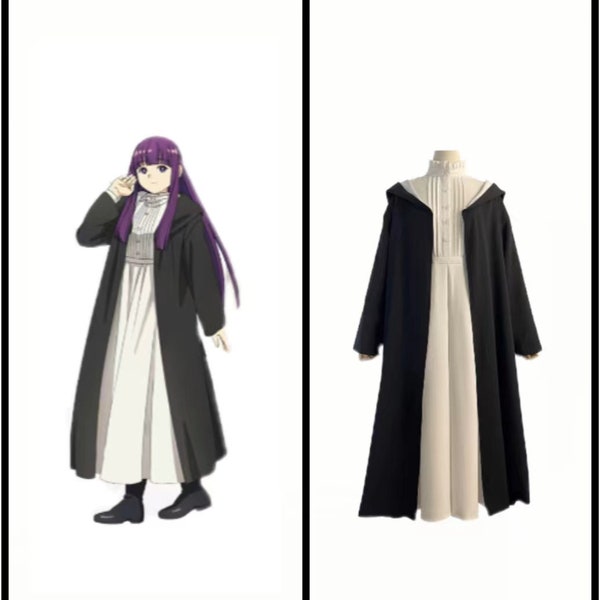 Frieren: Beyond Journey's End Cosplay Costume, Fern, Cosplay Costume, Wigs,  Clothing, Uniform