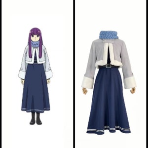Frieren: Beyond Journey's End Cosplay Costume, Fern, winter clothes, Cosplay Costume, Wigs,  Clothing, Uniform