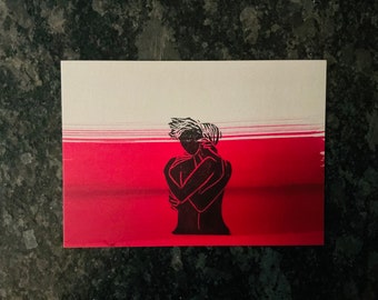 Postcard “with love”