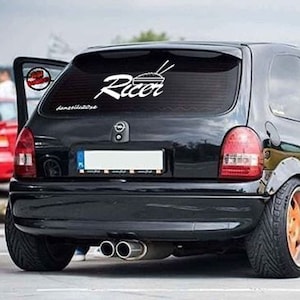 Ricer&quot; sticker for the rear window or side window