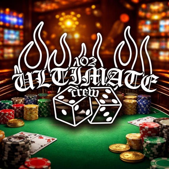 102 Ultimate Dices Flame" JDM Car Stickers for the Windshield or Rear Window