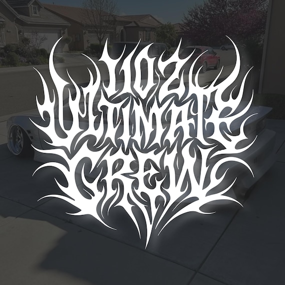 Thornbound" JDM car sticker for the windshield or rear window