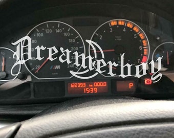 Dreamerboy&quot; vinyl sticker for the side window or speedometer of your car in different colors JDM