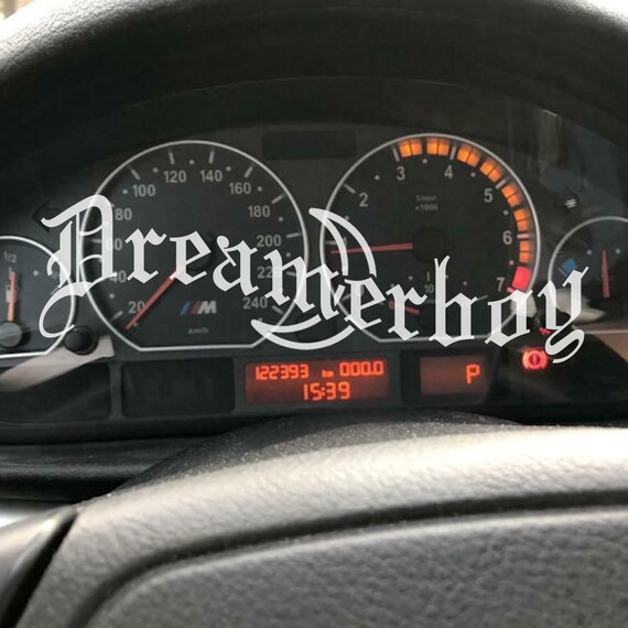 Dreamerboy" vinyl sticker for the side window or speedometer of your car in different colors JDM