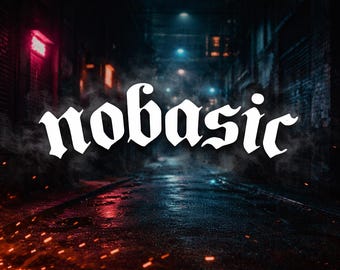 nobasic" JDM car sticker for the windshield or rear window