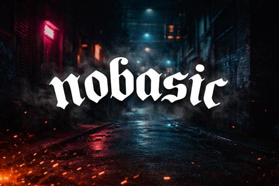 nobasic" JDM car sticker for the windshield or rear window