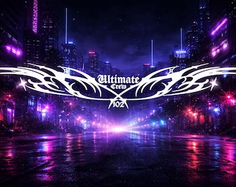Tribalation" JDM car sticker for the windshield or rear window