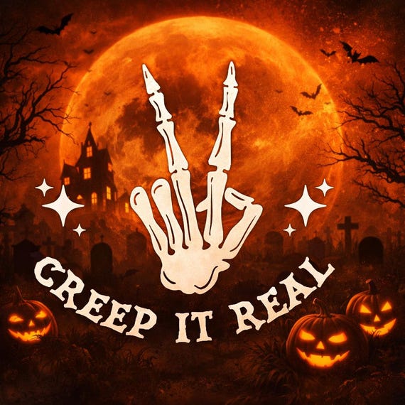 "Creep it Real" JDM car sticker for the windshield or rear window