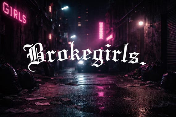 "Brokegirls" JDM car sticker for the windshield or rear window