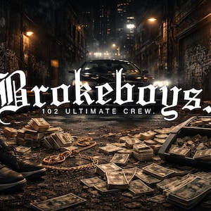 Autocollant JDM « Brokeboys » pour pare-brise ou lunette arrière