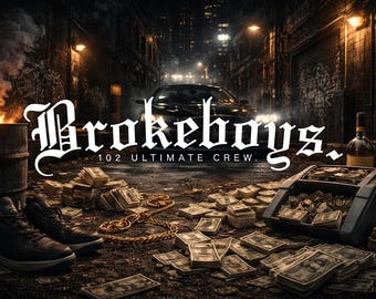 "Brokeboys" JDM car sticker for the windshield or rear window