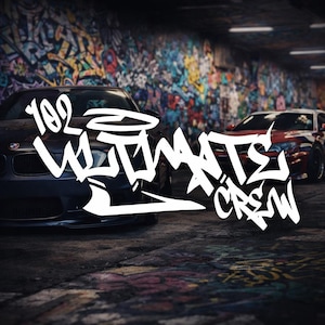 Graffiti JDM car stickers for the windshield or rear window