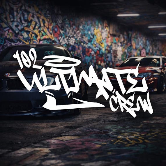 Graffiti JDM car stickers for the windshield or rear window