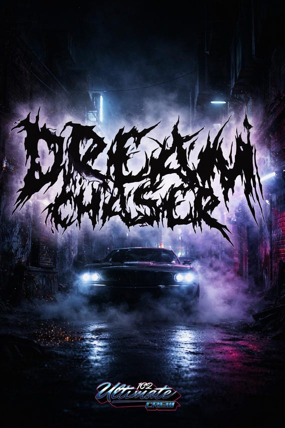 Dream Chaser" JDM car sticker for the windshield or rear window