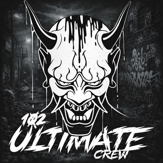 "Devil Samurai" JDM car sticker for the windshield or rear window