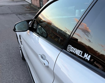 Instagram Sticker Individual Name, various colors / Express shipping to DE