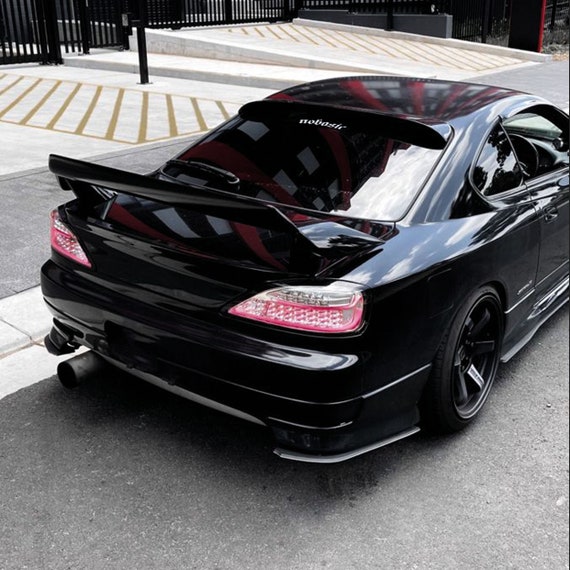 nobasic" JDM car sticker for the windshield or rear window