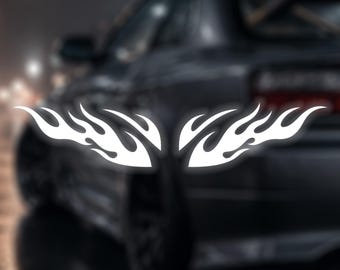 Rear Flames – JDM Flame Stickers for Rear Bumper & Side Skirts