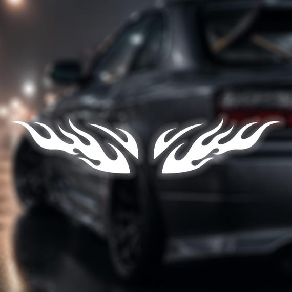 Rear Flames – JDM Flame Stickers for Rear Bumper & Side Skirts