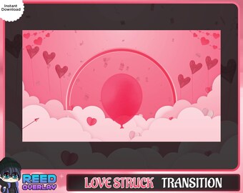 Sweet Lofi Pastel Pink Valentine's Theme Stinger Transition - Adorable and Romantic Animated Effect