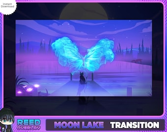 Cozy Lofi Aesthetic Stinger Transition - Moon Kitten Magical Forest Stream Scene Change