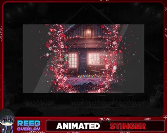 Festive Christmas Themed Twitch Transition - Cabin By The Lake - Ornamental Stream Vibes