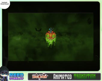 Halloween Themed Scary Jack O Lantern Transition Twitch - Animated OBS Stinger