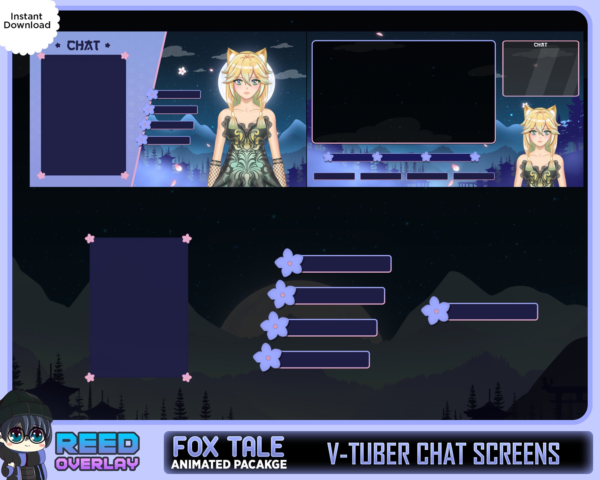 Twitch League of Legends Overlay - JUST CHATTING 2 by Alenarya on