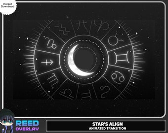 Moon Phase Animated Stinger Transition: Celestial Galaxy Stream (Digital Download)