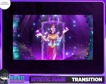 2x Magical Streaming Tansition Pack Twitch - Fully Animated 3d Portal Stinger Transition