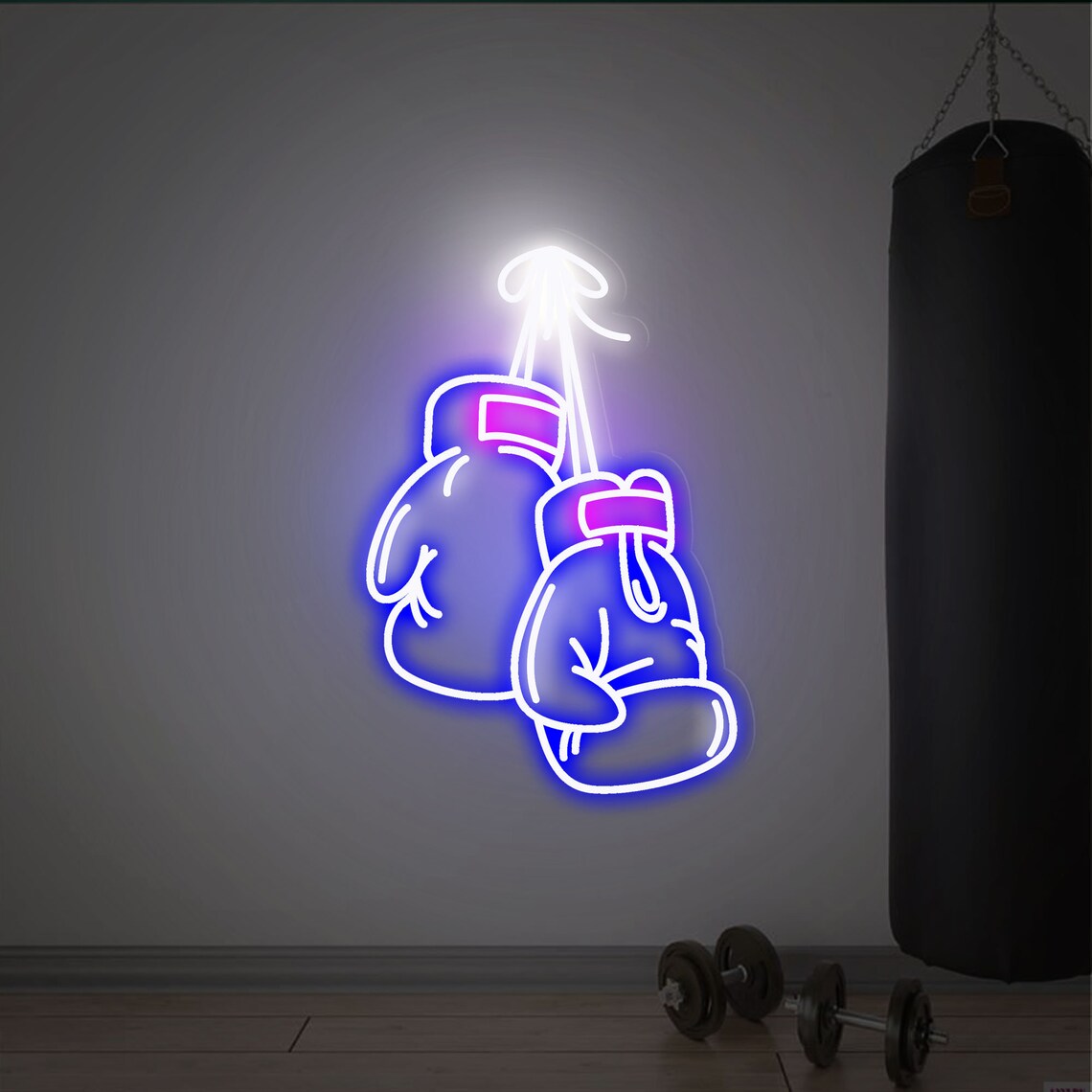 Boxing Gloves Neon Sign Boxing Neon Sign Bar Pub Decor Gym Etsy