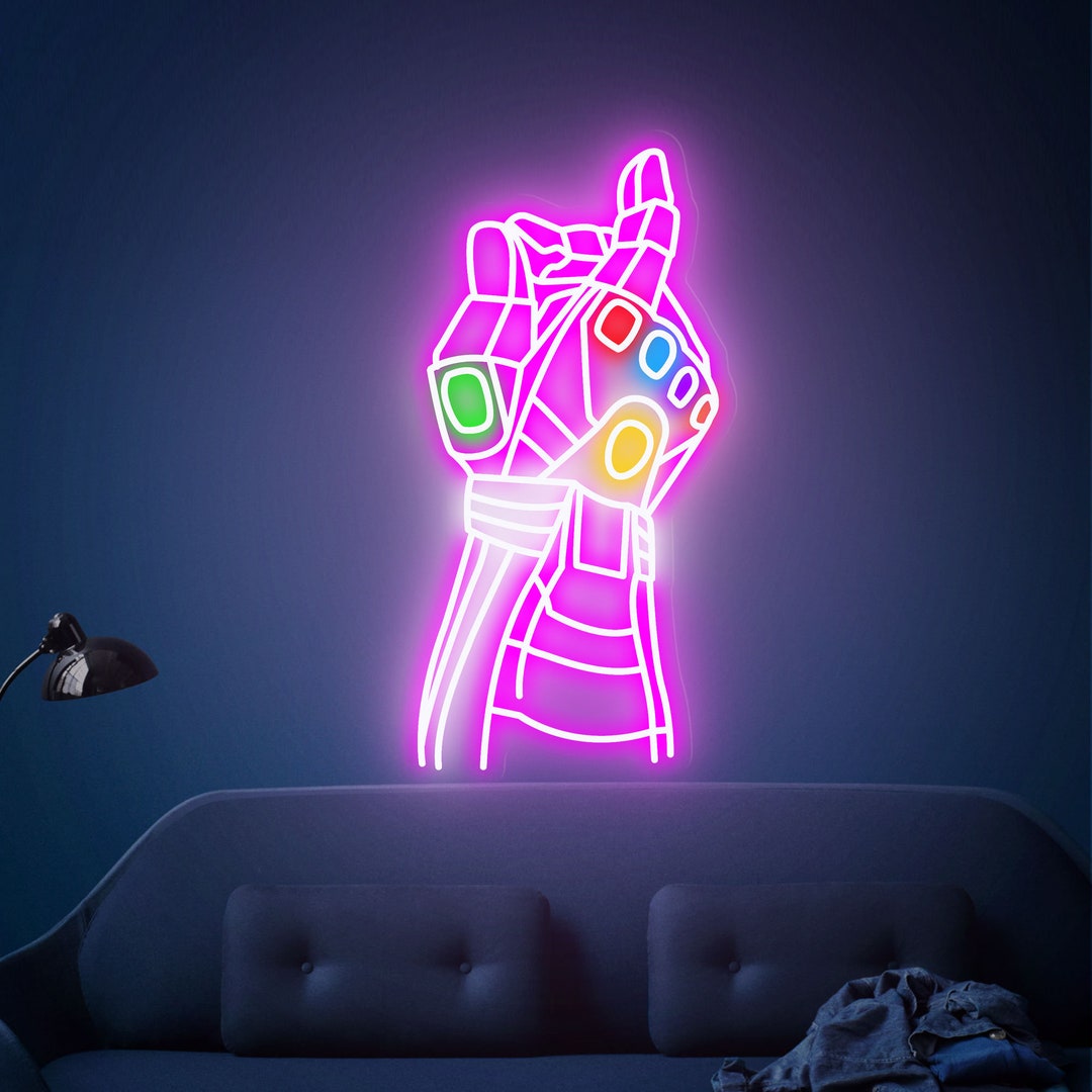 Marvel Infinity Gauntlet Neon Sign Custom Size and Color Neon - Etsy Canada
