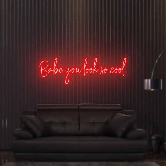 Babe You Look so Cool Custom Waterproof Flex Wedding Neon Sign - Etsy
