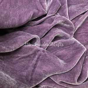 100% PURE MULBERRY SILK Velvet fabric by the yard – Silk Velvet for clothes, High End Garment – Gift for her – Sewing clothes - Dress making