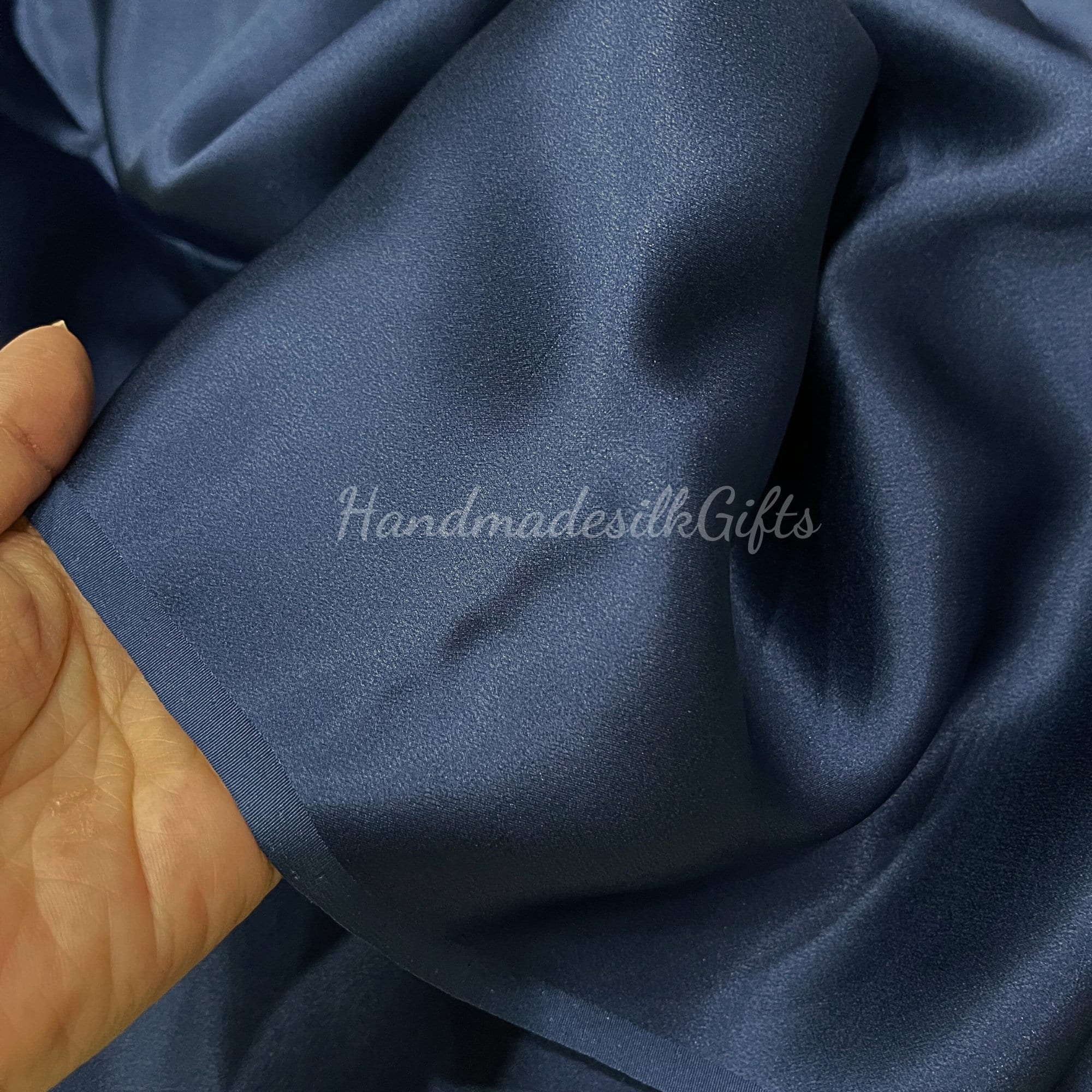 100% Pure Charmeuse Silk Fabric - 19mm 45" Width Champagne Color By The Yard
