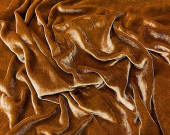 100% PURE MULBERRY SILK Velvet fabric by the yard – Luxury Silk Velvet for Dress, Skirt, High End Garment – Gift for women – Sewing clothes