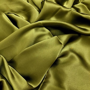 100% PURE MULBERRY SILK fabric by the yard – Silk satin – Luxury satin – Dress making – Gift for her – 19mm - Silk for sewing - Fabric silk