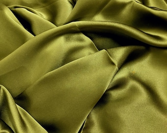 100% PURE MULBERRY SILK fabric by the yard – Silk satin – Luxury satin – Dress making – Gift for her – 19mm - Silk for sewing - Fabric silk