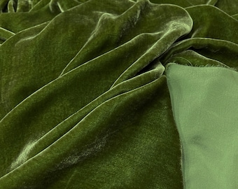 100% PURE MULBERRY SILK Fluwelen stof op maat gesneden – zijdefluweel voor jurk, rok, high-end kledingstuk – cadeau voor vrouwen – zijde kledingstof