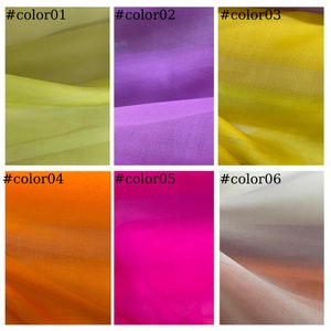 100% PURE MULBERRY SILK fabric by the yard - Organza silk - 10mm - Organic fiber - Wedding dress - Gift for her - Silk for sewing - Organza
