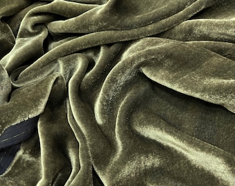 100% PURE MULBERRY SILK Fluwelen stof op maat gesneden – luxe zijdefluweel voor jurk, rok, high-end kledingstuk – cadeau voor haar – naaikleding
