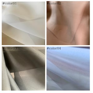 100% PURE MULBERRY SILK fabric by the yard – Organza silk fabric – 10mm - Organic fiber - Wedding dress - Gift for women – Silk for sewing