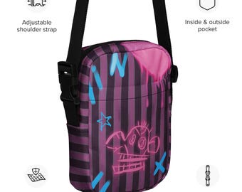 League of Legends 鞄 ARCANE RIOT アーケイン Arcane-inspired Utility Crossbody Bag – Jinx's Monkey Graffiti