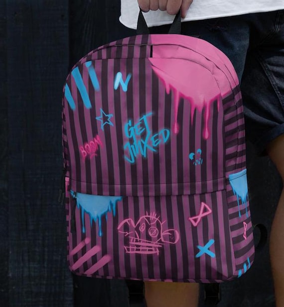 Arcane Jinx Monkey Graffiti Crossbody Tasche – Wasserdicht, Verstellbar, Vielseitig Als Umhängetasche Oder Rucksack