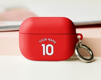 Personalised football shirt AirPod pro case custom name and number premiership AirPod case Premier League AirPod case FIFA stats airpod case