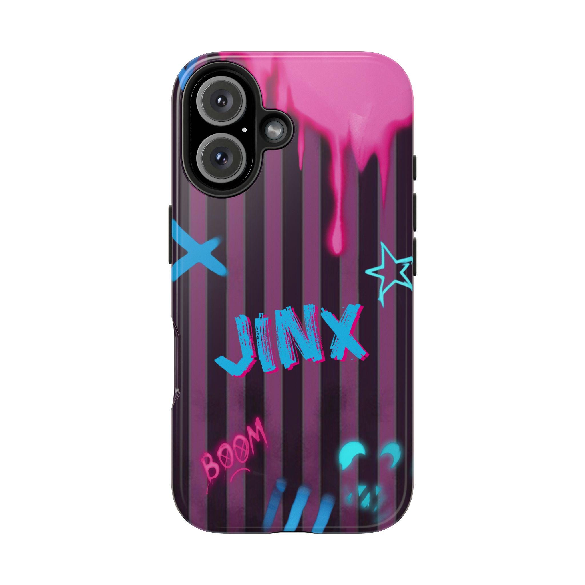 iPhoneアクセサリー CASETIFY Jinx Graffiti case Arcane Jinx Graffiti Tough Cases, Phone Case. - Etsy Canada