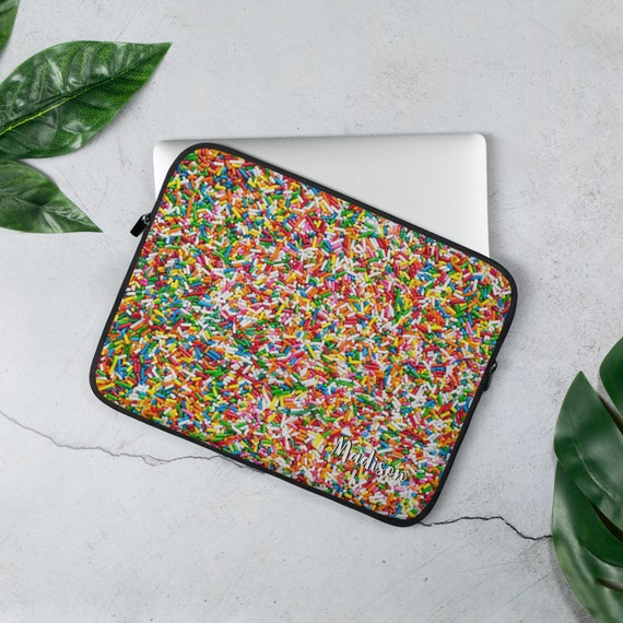 Sprinkles Sweet Custom Laptop Case Personalised Laptop Case Etsy
