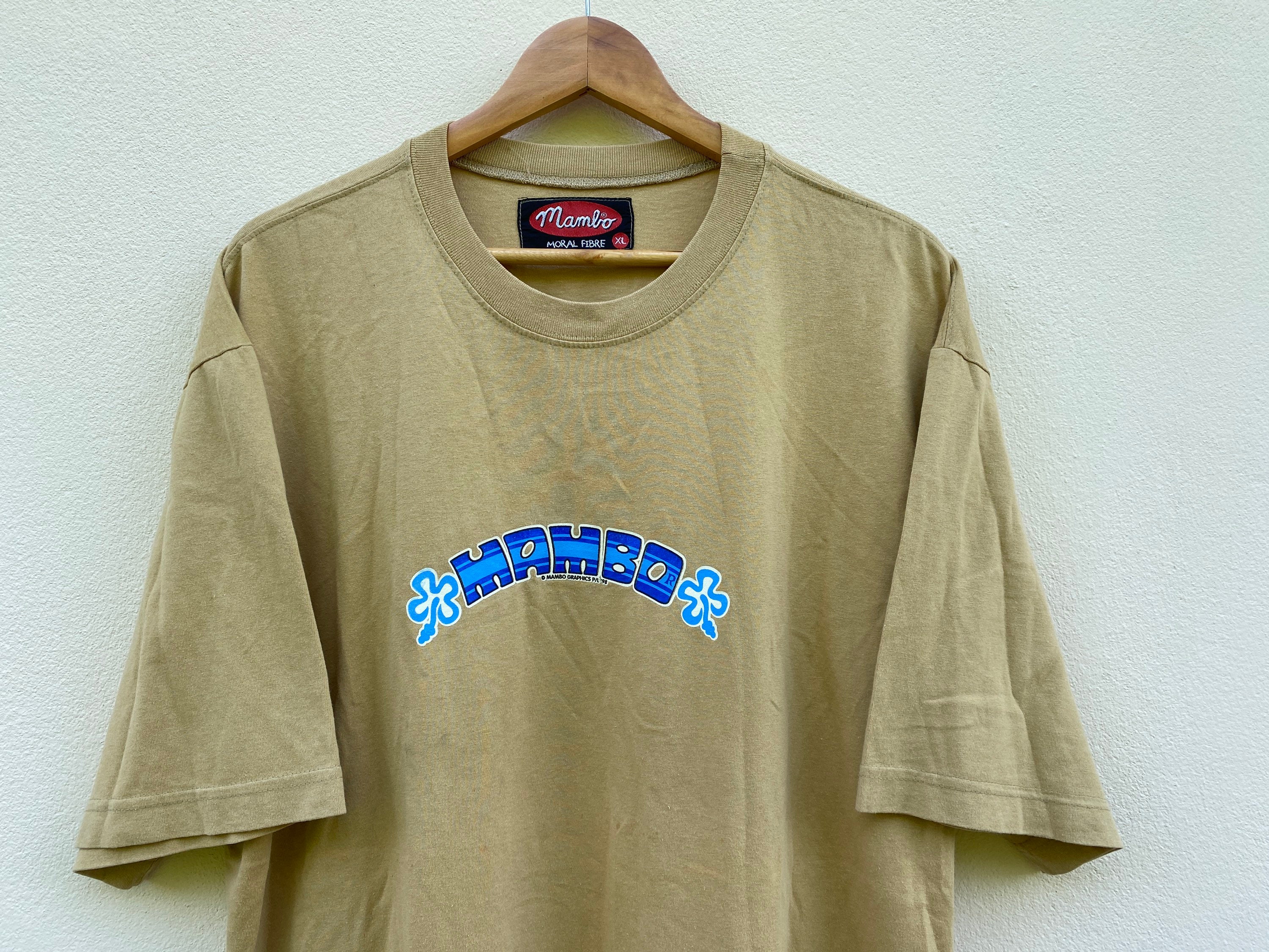 Vintage Mambo Australia Alloy Surfer Pop Art Mustard Tshirt XL 1990's ...